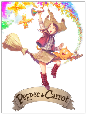 Pepper&carrot Butterfly Rainbow Poster - Pepper&carrot (480x480)