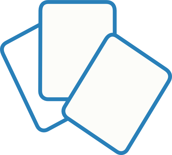 Card Deck Blue Clip Art - Clip Art (600x542)