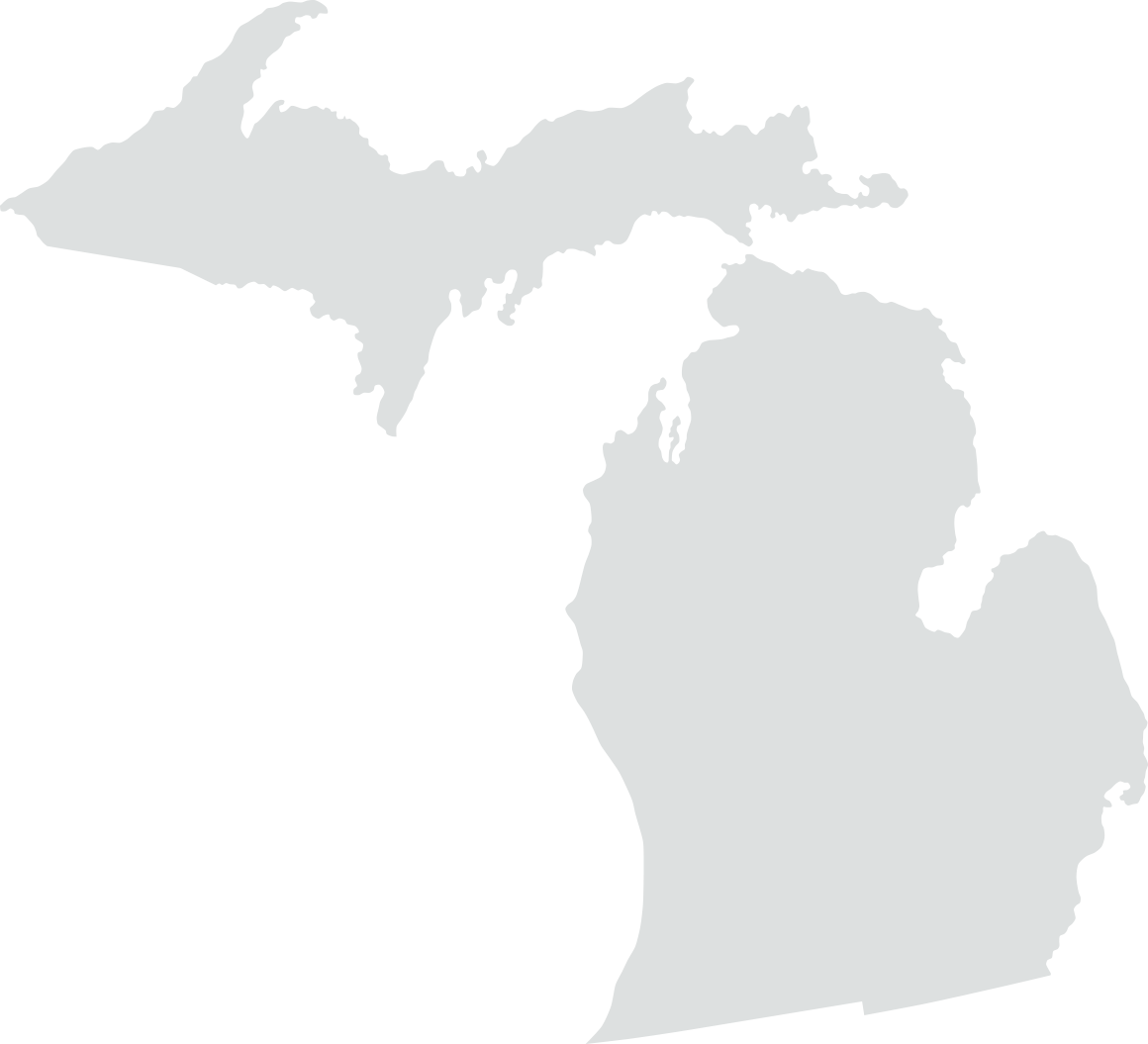 Houghton Lake Lake Michigan Northern Michigan Clip - Upper Peninsula Of Michigan (1160x1055)