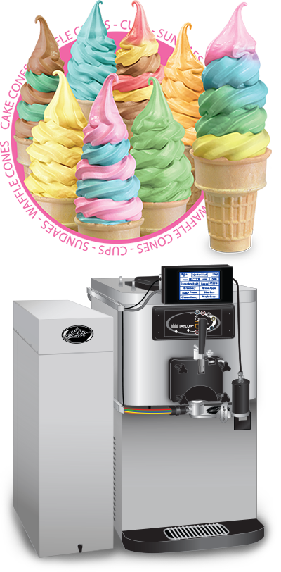 The Flavor Blend Soft Serve System Is A Revolutionary - Soft Serve (400x812)