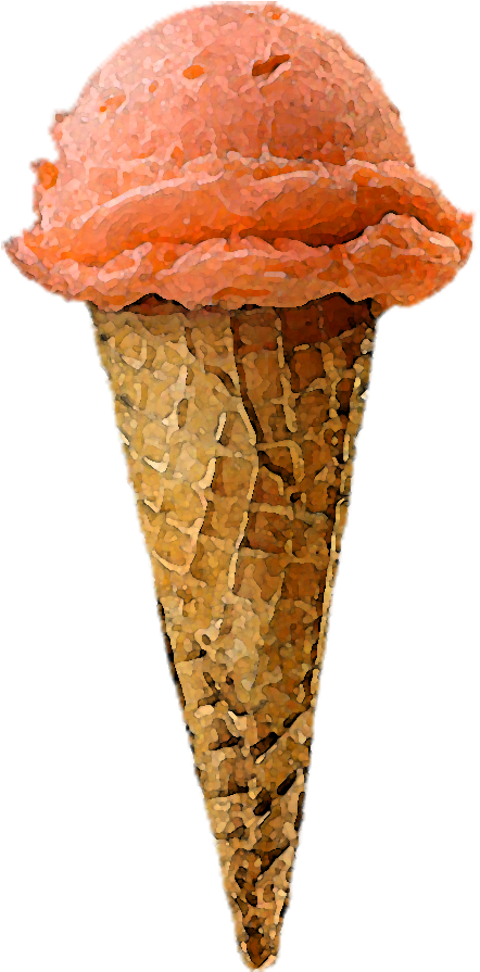 Blue Ice Cream Cone (478x940)