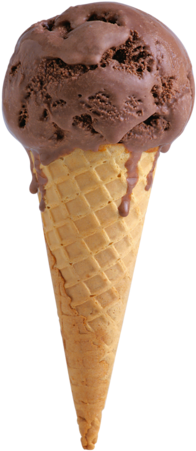 Transparent Chocolate Ice Cream Cone - Ice Cream Cone Transparent (248x500)