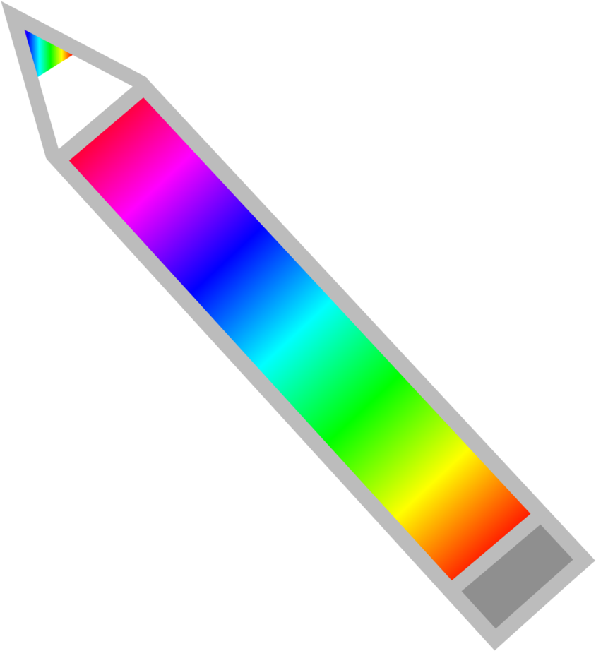 Viexy's Rainbow Pencil Vector By Viexy - Drawing (856x933)