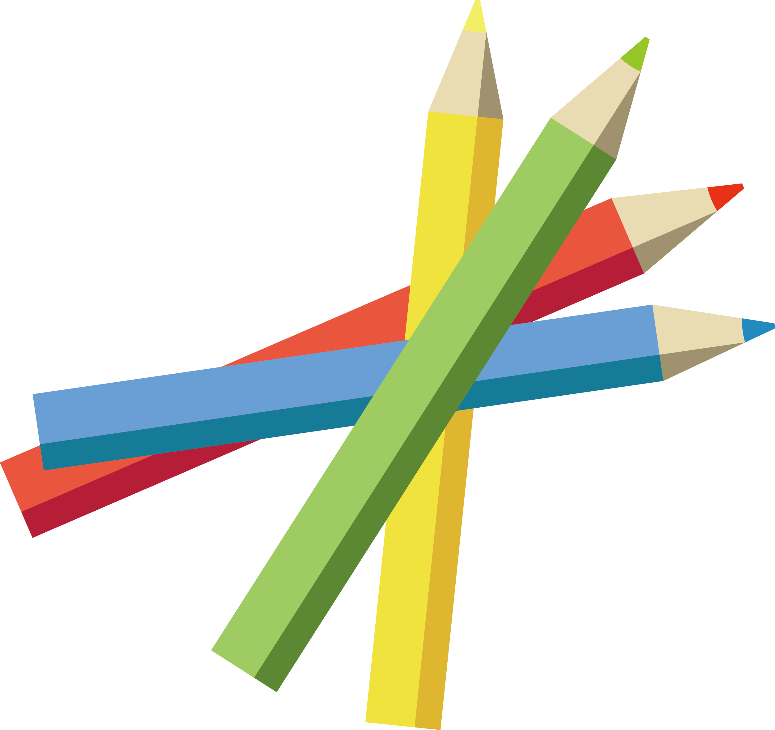 Colored Pencil - Pencil Vector - Color Pencil Vector Png (2507x2360)
