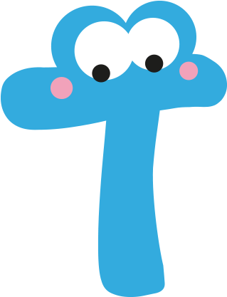 T Wall Adhesive Letters For Kids Rooms - Letter T With Eyes (700x700)