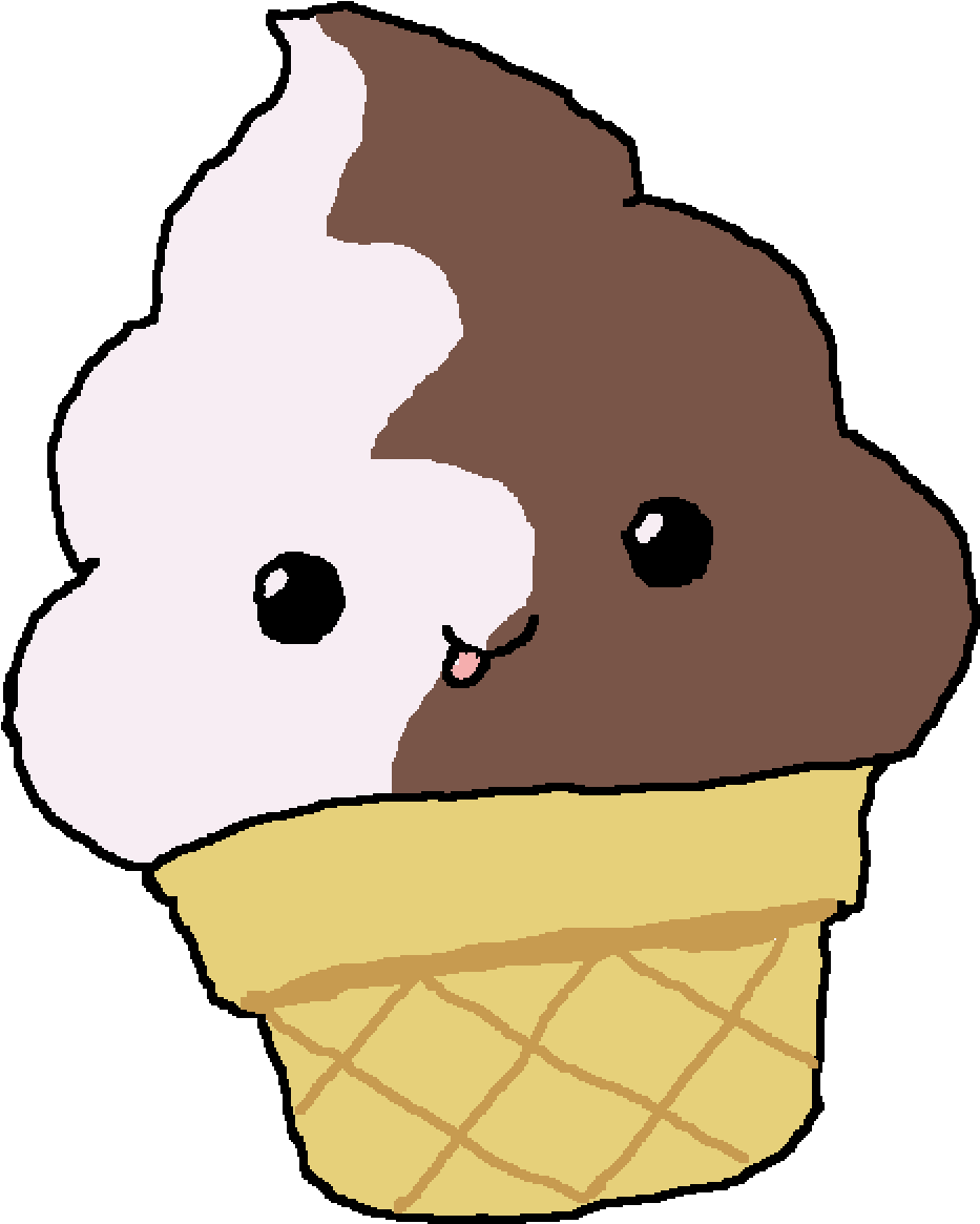 Happy Ice Cream Redraw Of Ice Cream - Ice Cream (1400x1400)