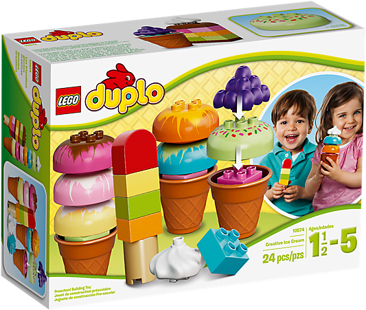Explore Product Details And Fan Reviews For Buildable - Lego Duplo Creative Ice Cream (600x450)