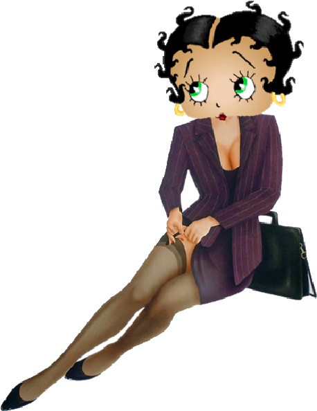 Betty Boop Wearing Garter Clip Art Images Are On A - Betty Boop Business Woman (600x600)