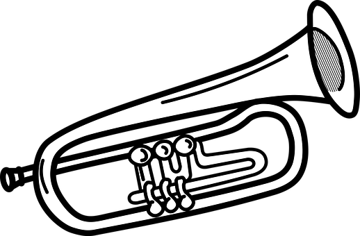 Instrument Instruments Musical Trumpet Ins - Clip Art Trumpet (518x340)