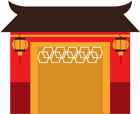 Japanese Building - Vector Graphics (550x510)