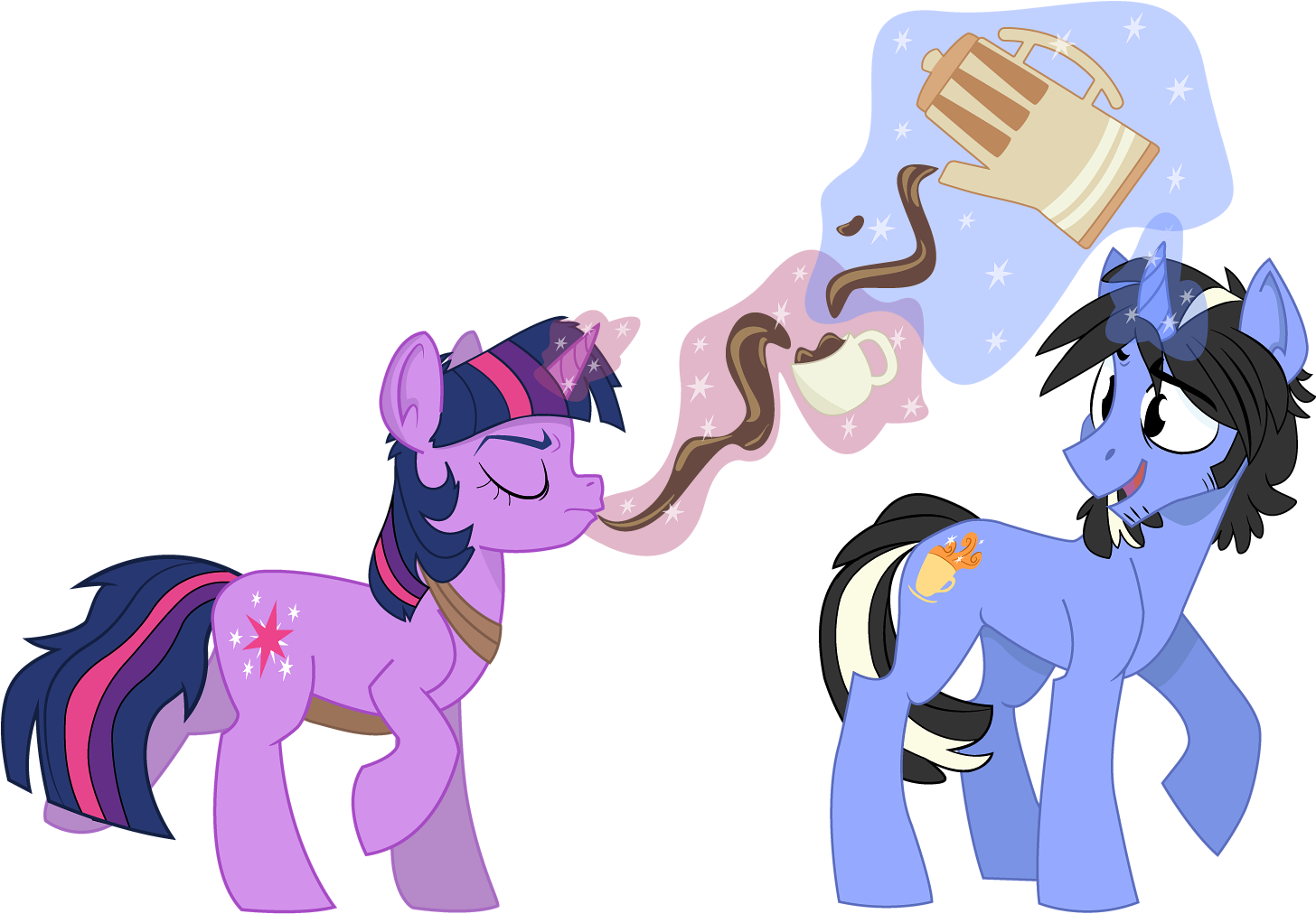 Coffee And Tea By Dbkit Coffee And Tea By Dbkit - Cartoon (1473x1044)