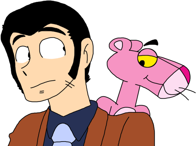 Lupin Iii And The Pink Panther By Marcospower1996 - Lupin The Third (894x894)