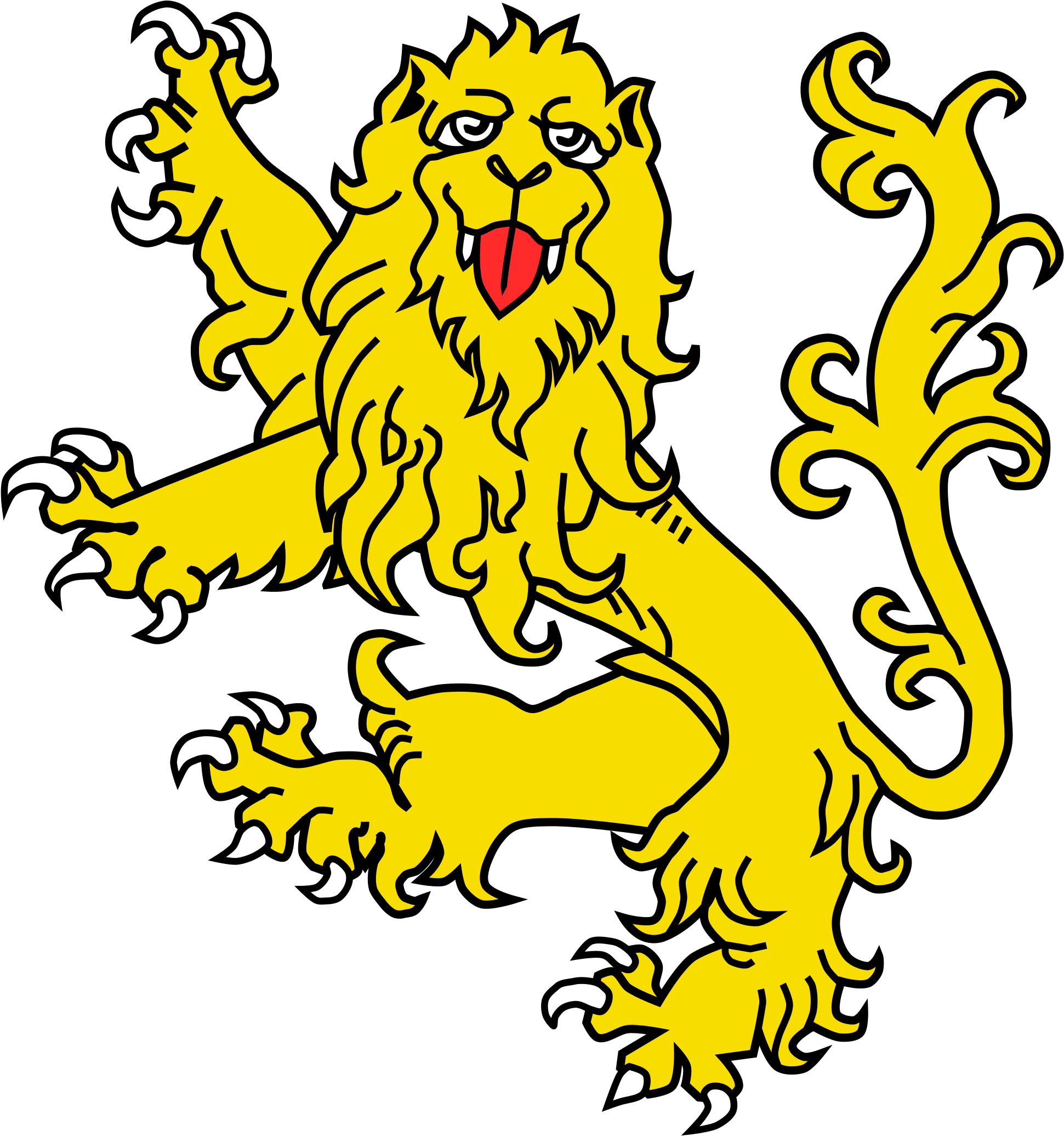 Heradlry - Coat Of Arms Lion (2000x2100)
