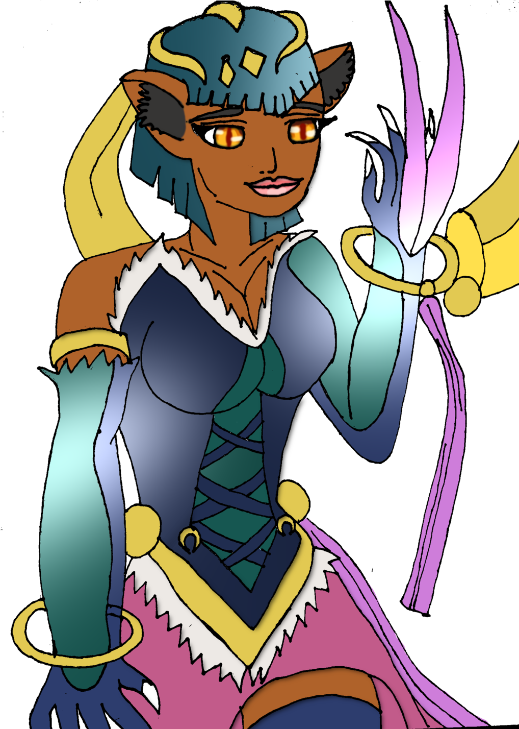 Asherahqueenofheaven Panther Dancer Yu Gi Oh Arc V - Yugioh Panther Dancer (1024x1427)