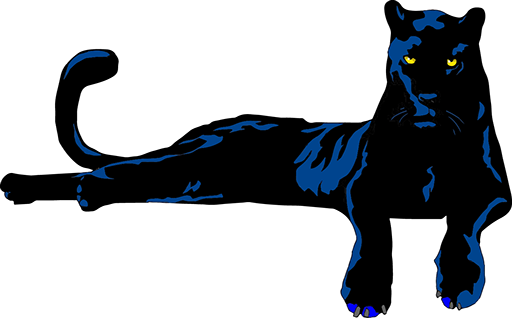 Related Panther Clipart Transparent - Laying Black Panther (512x318)