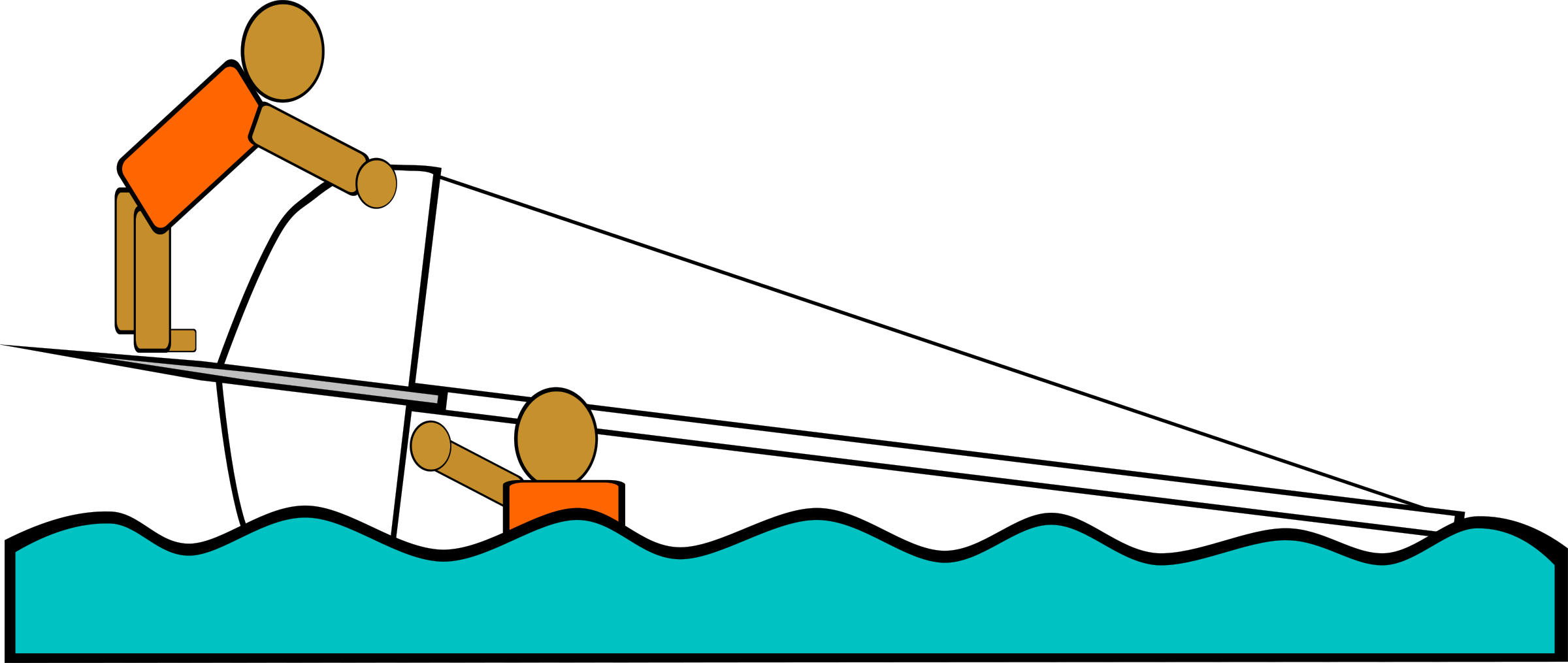 Boat Free Ship Free Sailing Capsized Rescue Illustrations - 세일링 요트 의 구조 (804x340)