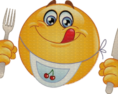 Eating Emoji - Hungry Smiley (400x319)