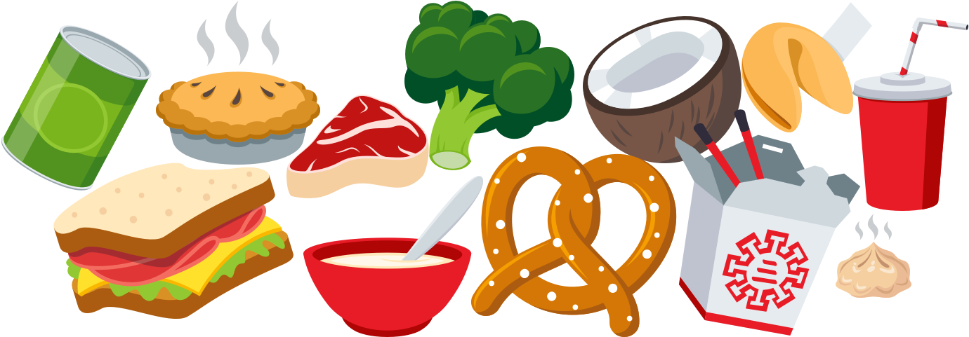 A Tasty Look At Food Emoji Emojione Blog Rh Emojione - Food Emoji Png (1400x492)