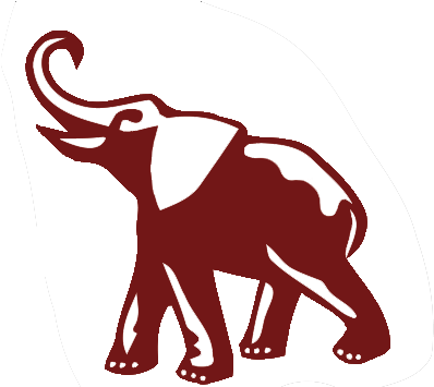 Augie's Family Style Italian Restaurant - Black Elephant Clipart (404x354)