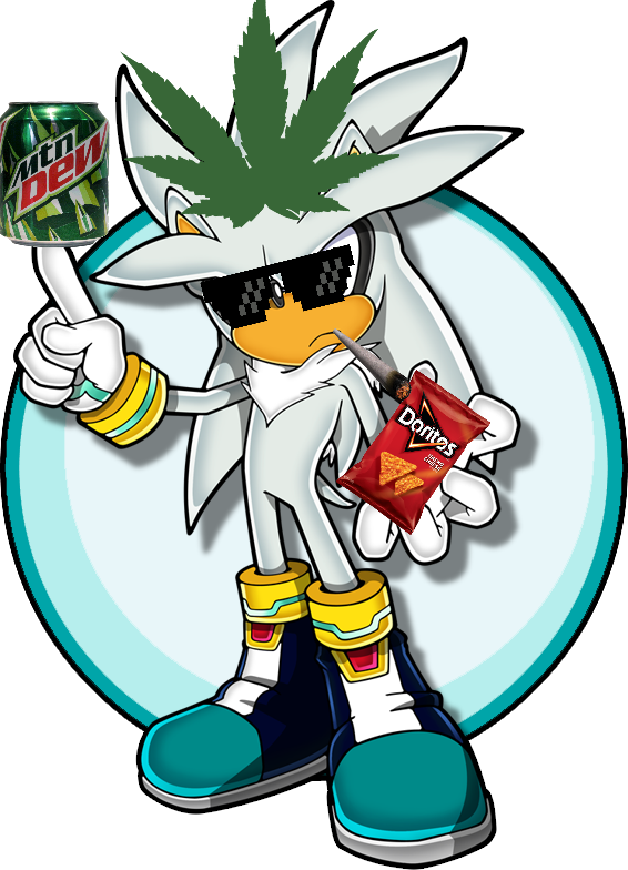 Mlg Silver The Hedgehog By Shulkkirby - Silver The Hedgehog (566x784)