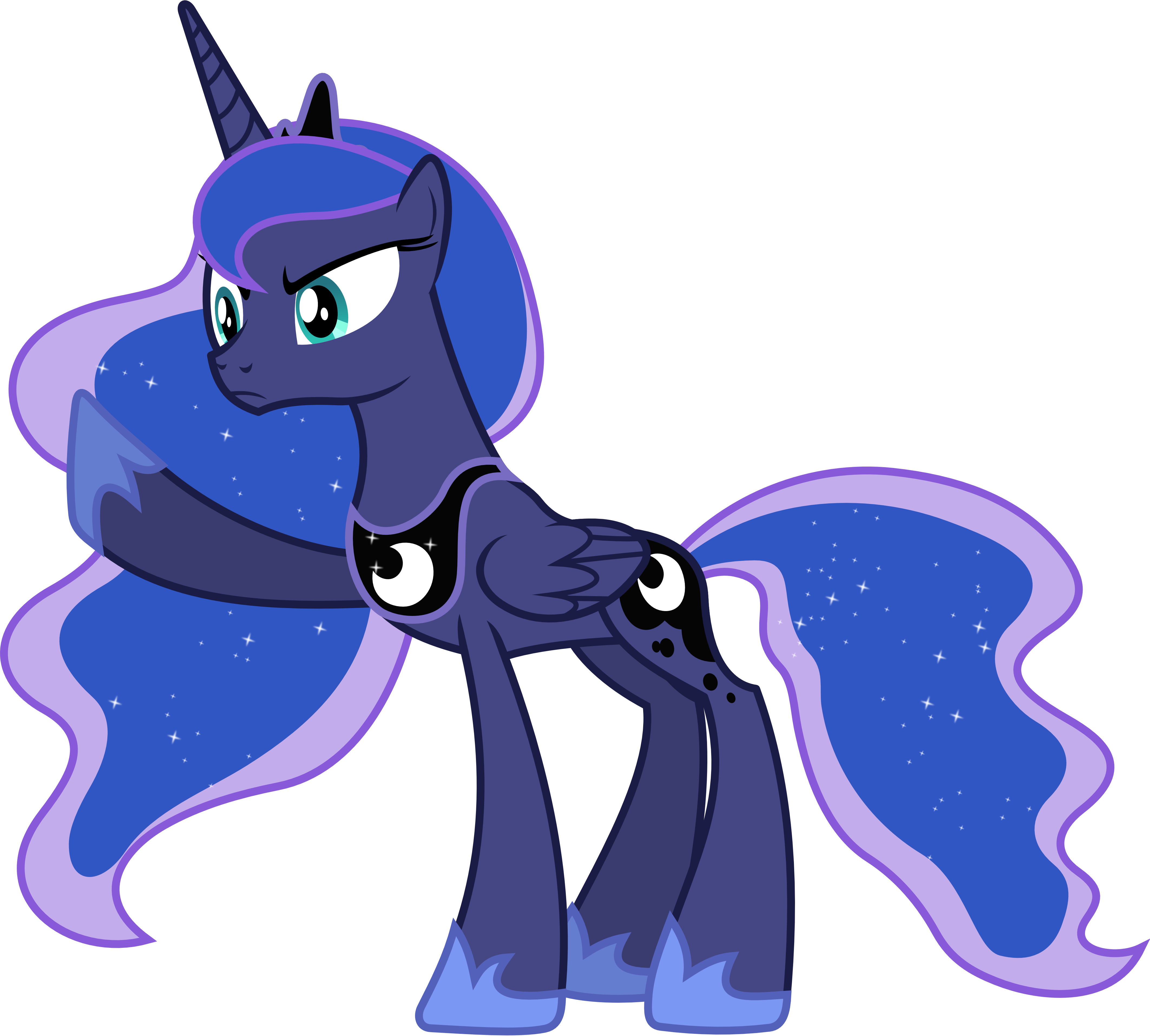 Angry Princess Luna By 90sigma - Little Pony Friendship Is Magic (4250x3830)
