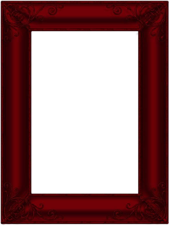 Dark Red, Clip Art, Moldings, Illustrations - Dark Red Picture Frames (612x800)