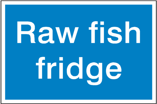 Raw Fish Fridge Sign - Can U Get Rid Of Red Eyes (600x600)