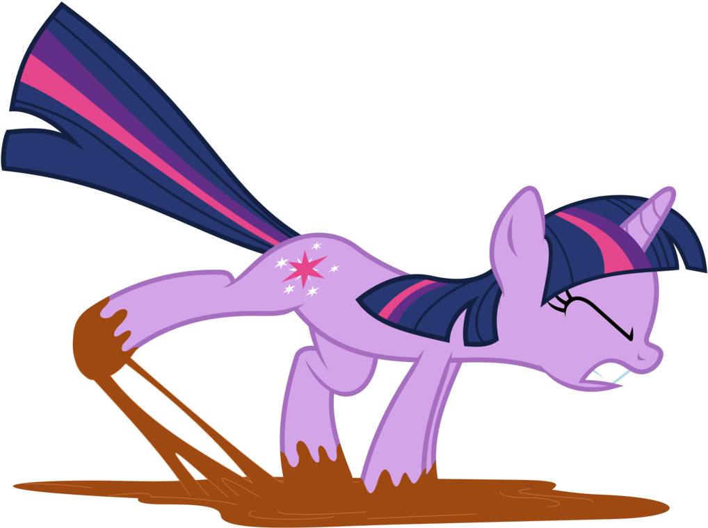Twilight Stuck In The Mud By Masemj - Stuck In The Mud Cartoon (1280x956)