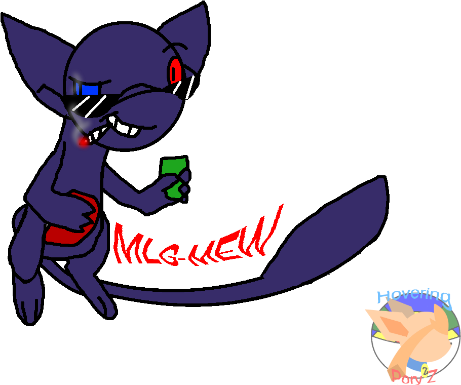 Mlg-mew By Hoveringporyz - Cartoon (1024x768)