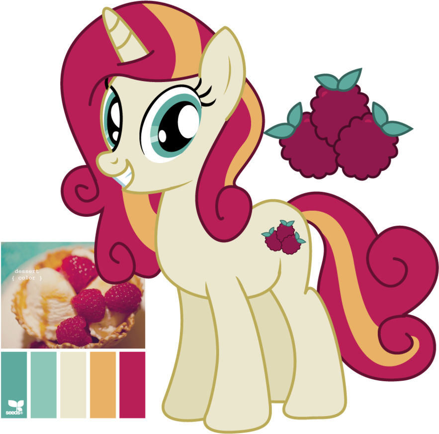 Mlp Raspberry Tart Adoptable By Juliefoodesigns - Raspberry Delight My Little Pony (900x872)