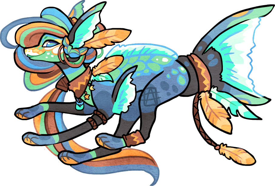 27f Parrot Fishy By Griffsnuff - Cartoon (907x613)