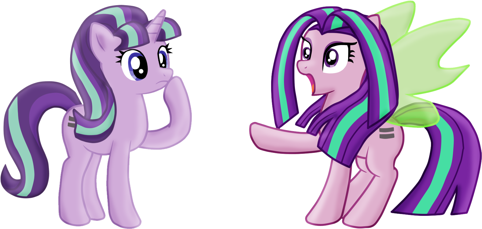 Twilight Sparkle My Little Pony - Starlight Glimmer And Aria Blaze (1618x797)