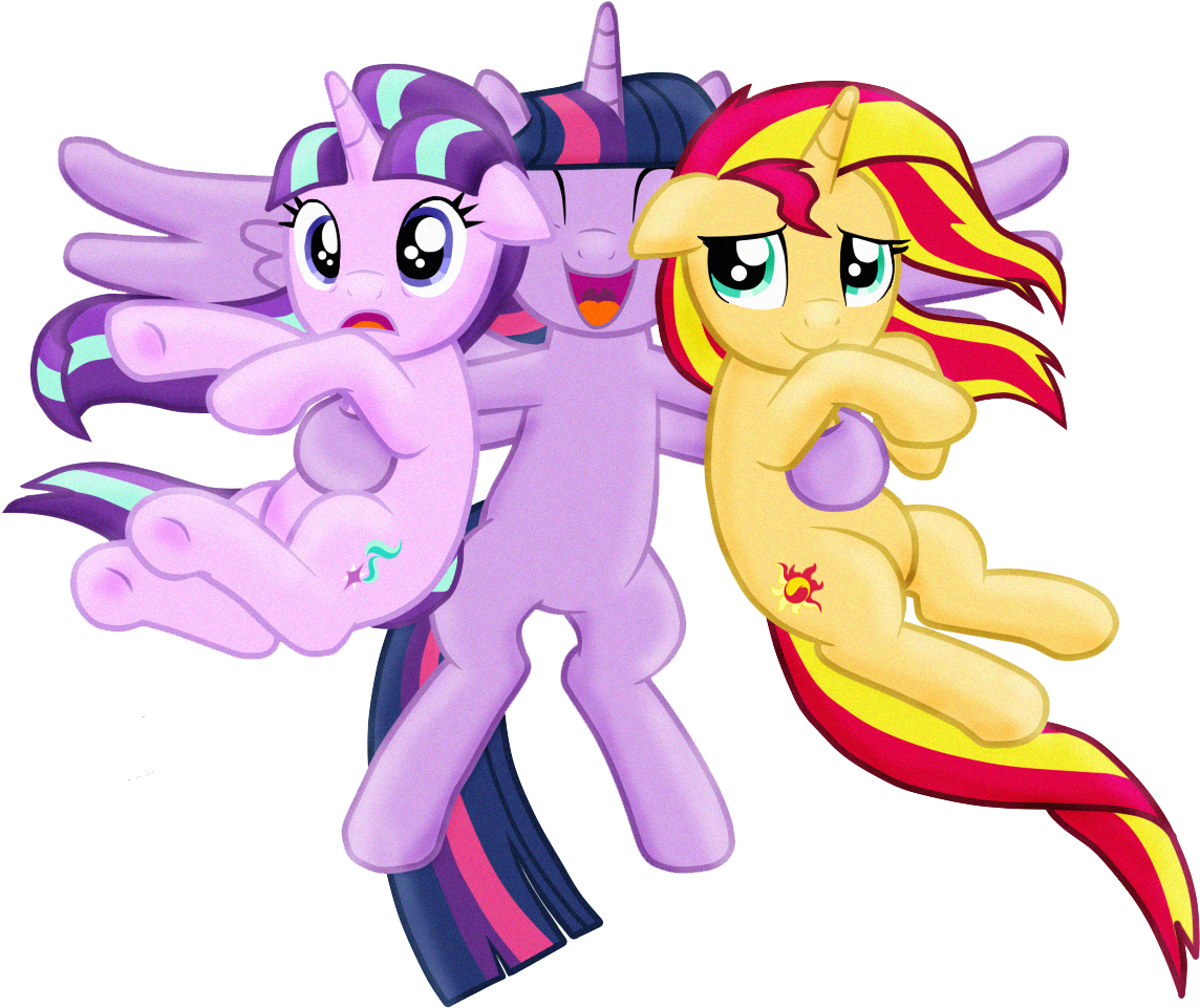 Two Students, One Princess Of Friendship - Twilight Sunset And Starlight (1259x1024)