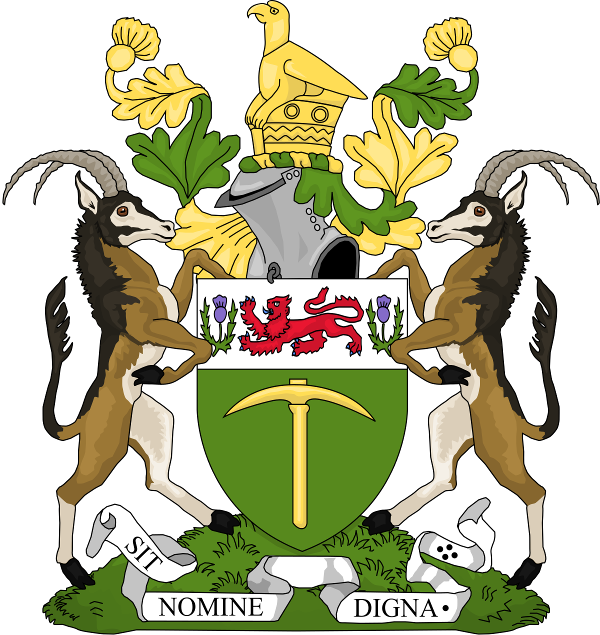 Rhodesian Coat Of Arms (1200x1270)
