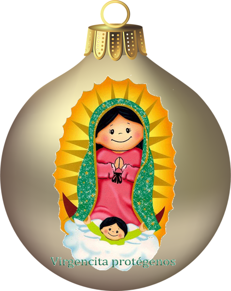 Meditaciones Diarias De La Virgen María - Virgen De Guadalupe En Caricatura (477x600)