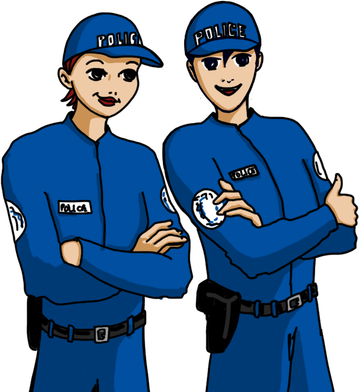 Emma Et Lucas Répondent À Tes Questions Et T'expliquent - Police Officer (757x787)