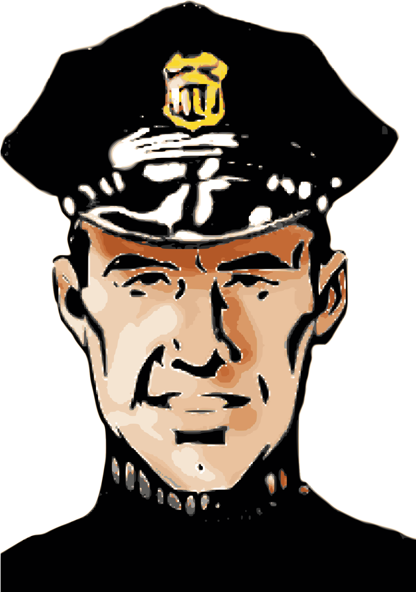 Big Image - Policeman Clip Art (1406x2400)