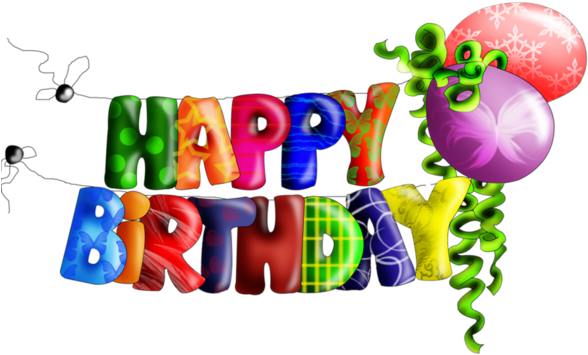 Joyeux Anniversaire, Happy Birthday - Happy Birthday Napis Png (600x600)