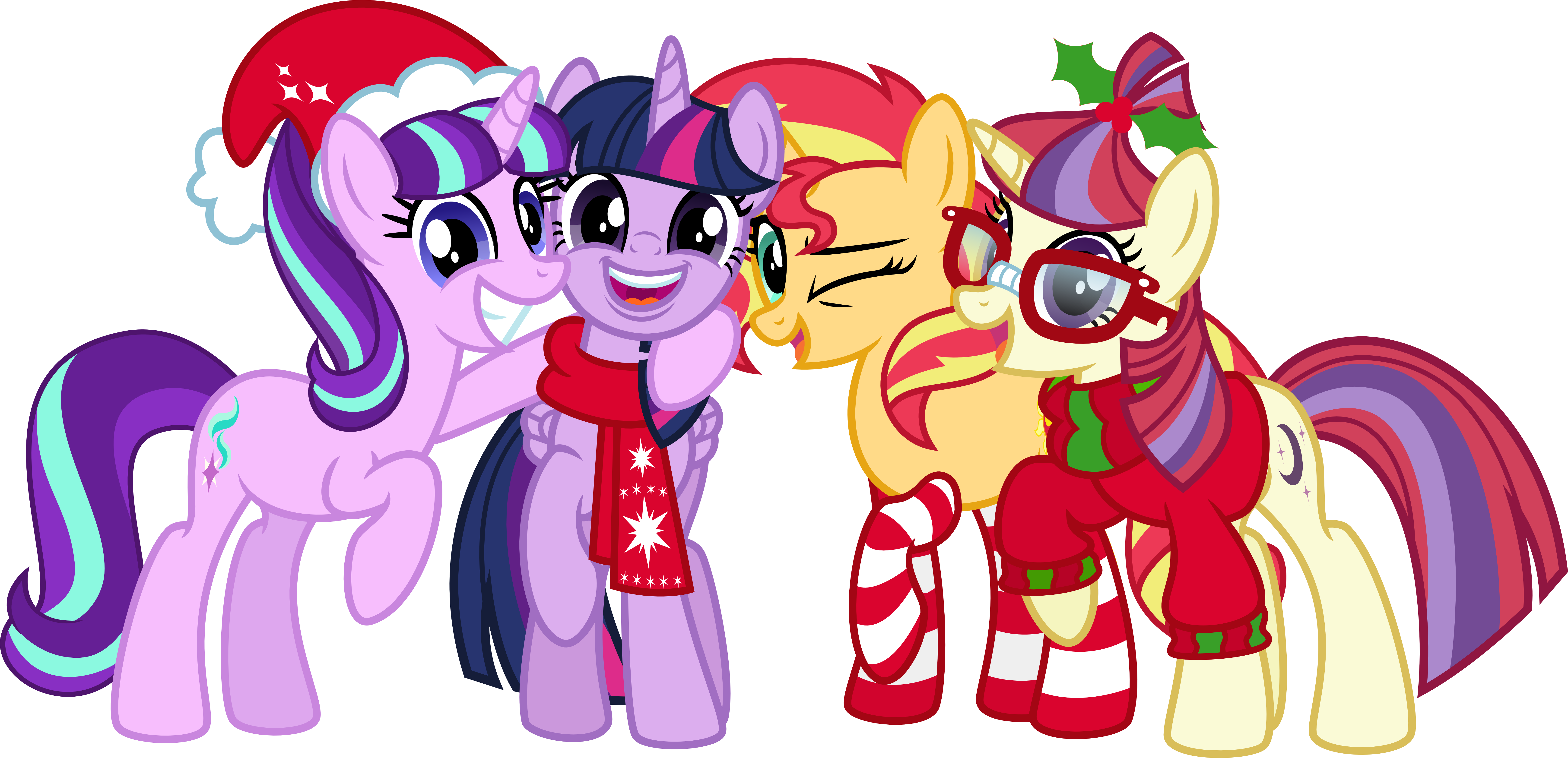 Cookiecocopuffs, Filly, Filly Starlight, Filly My Little - Twilight Sparkle Sunset Shimmer Starlight Glimmer (6766x3272)