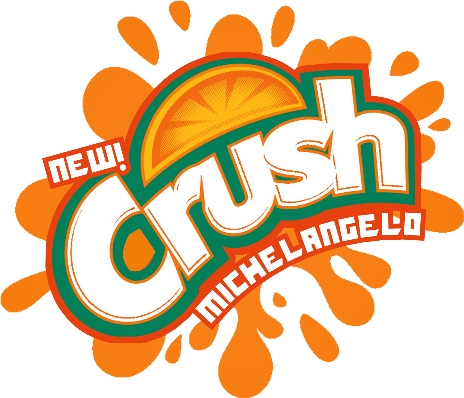 The Holidaze Tmnt Crush Michelangelo Orange Rh The - Grape Crush Soda Logo (1548x1345)