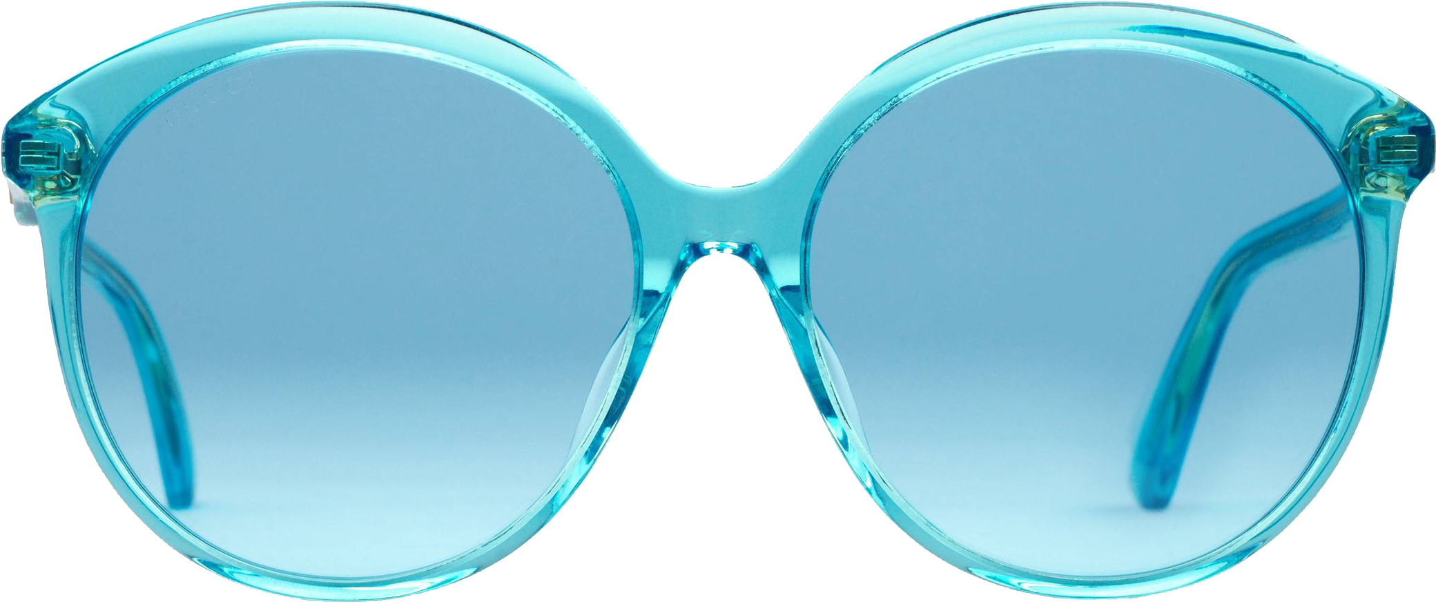 Specialized Fit Round-frame Acetate Sunglasses - Light Blue Gucci Glasses (2400x2400)
