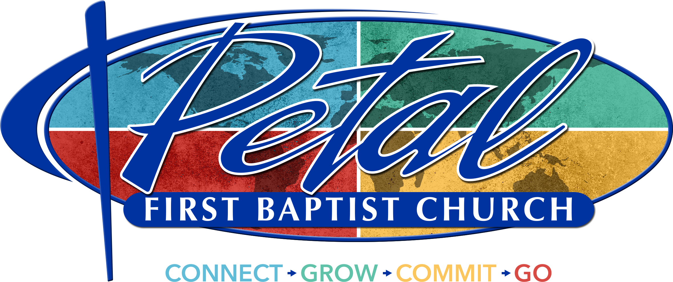 Petal First Baptist Church Footer Logo - First Baptist Church Of Petal (2400x1050)
