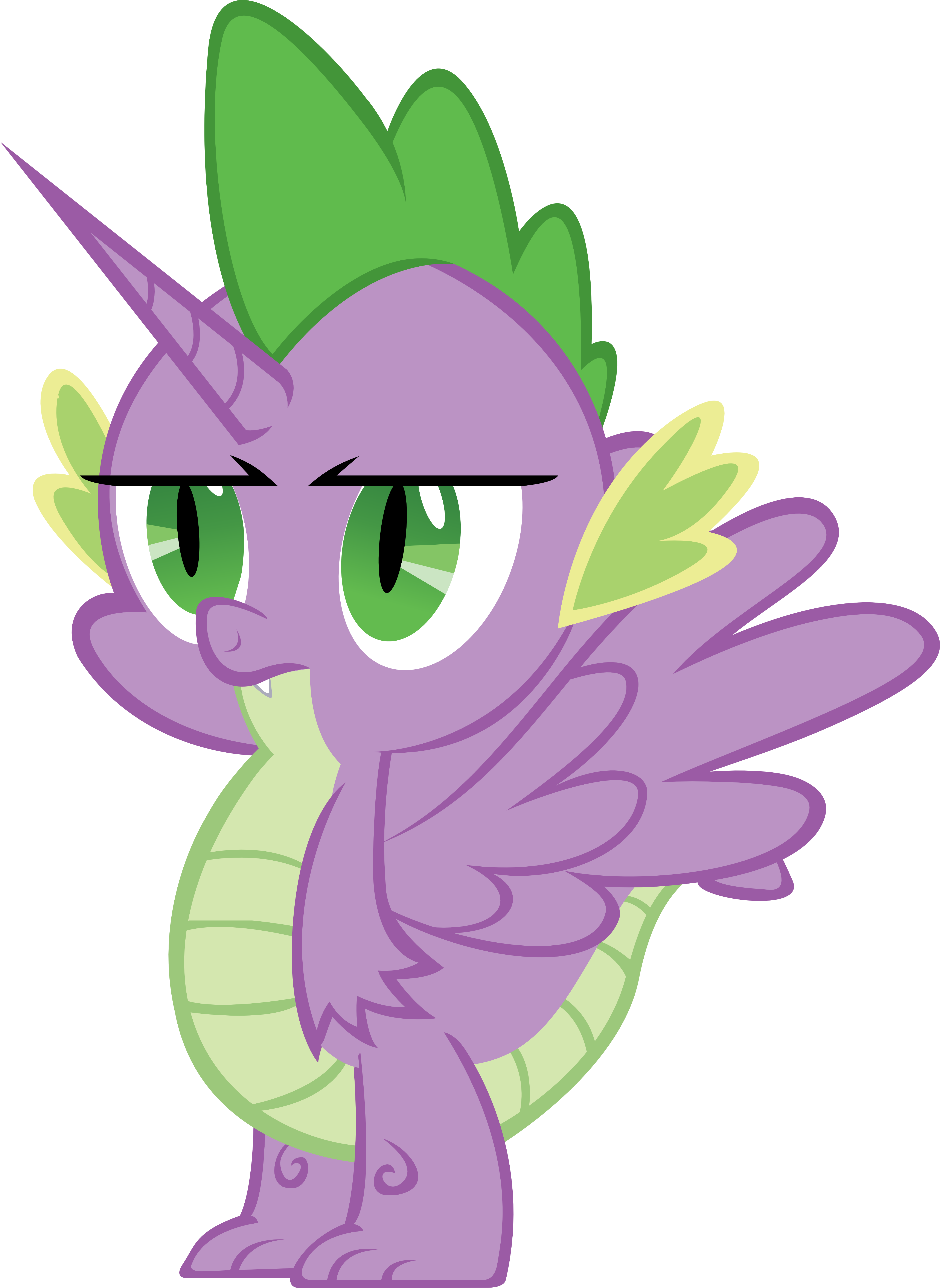 Img 2778284 3 253372 Safe Spike Vector - My Little Pony Princess Spike (4377x6000)