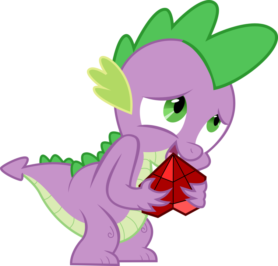 Spikes Fire Ruby By Demigod-spike - Draw My Little Pony Spike (913x875)