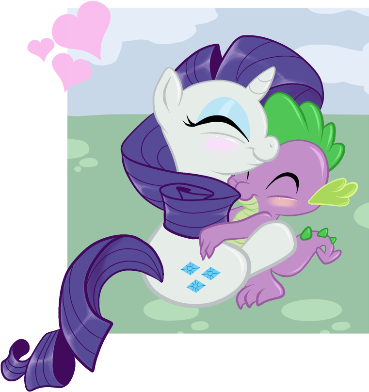 My Little Pony Rarity And Spike - My Little Pony Spike X Rarity (801x835)