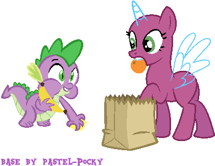 Spike Stealing Your Food - Photograph (457x367)