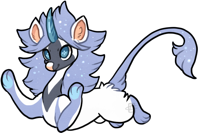 80s Space Deerlion By Griffsnuff - Drawing (714x480)