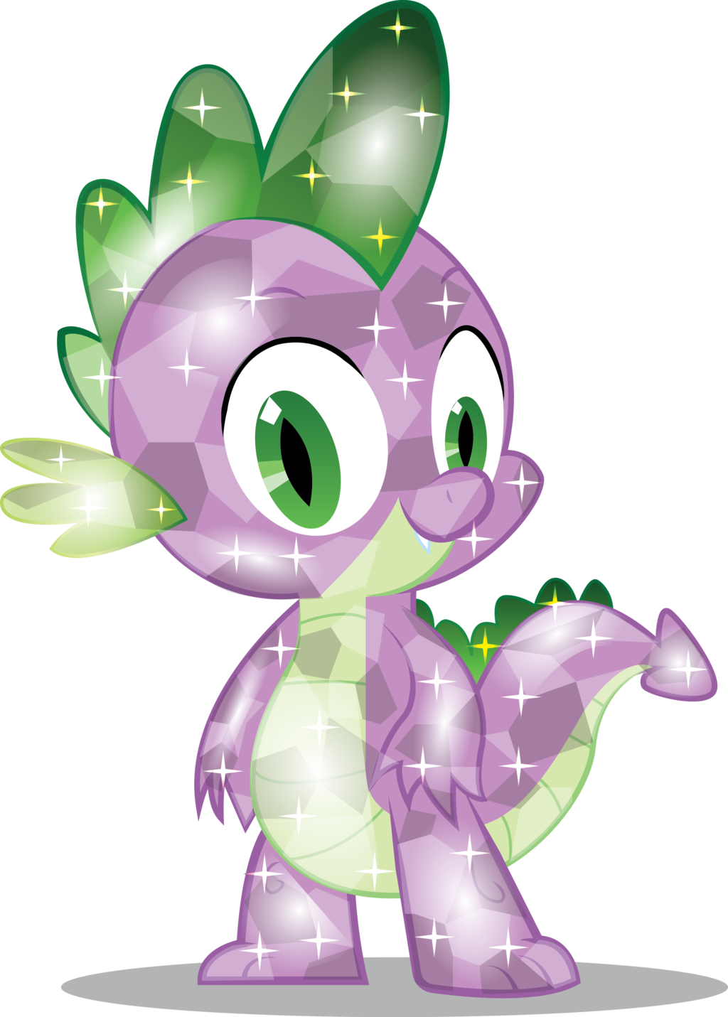 Crystal Spike By Infinitewarlock On Deviantart - My Little Pony Crystal Spike (1024x1431)