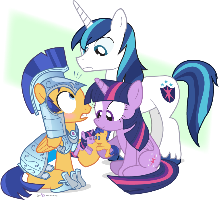 Uploaded - Twilight Sparkle And Flash Sentry Ich Dzieci (870x800)
