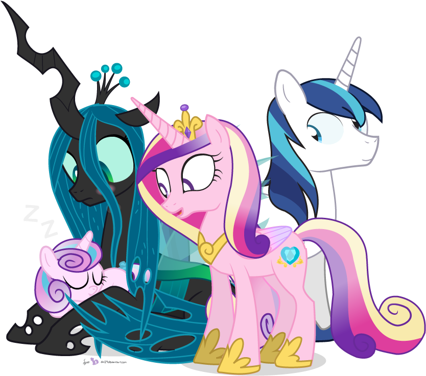 Uploaded - Cadence Shining Armor And Flurry Heart (900x780)